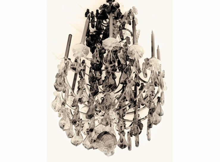 Catalog Image of an inverted antique chandelier